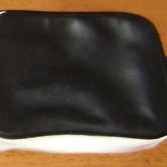 Vintage Zipper Cosmetic Makeup Bag Purse Sz Small